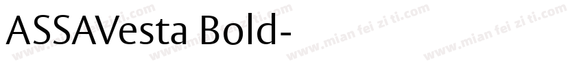 ASSAVesta Bold字体转换
